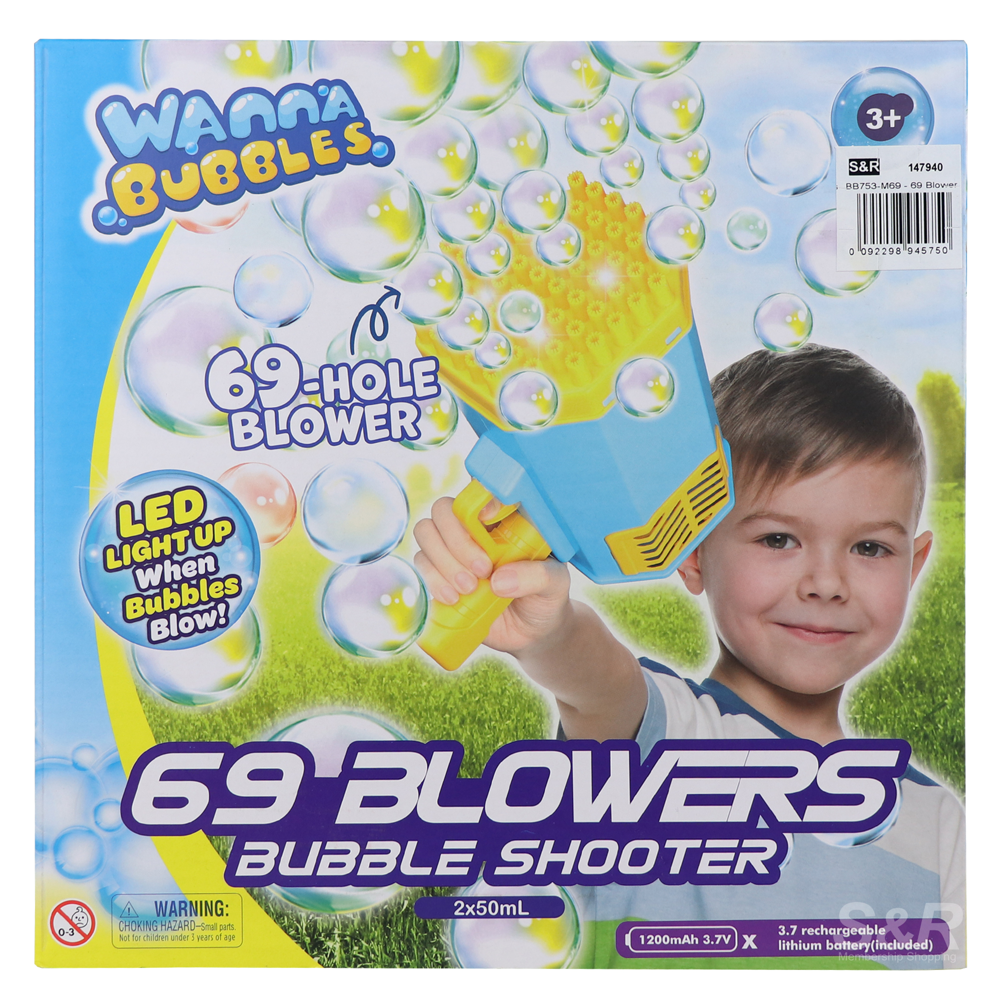 Wanna Bubbles 69 Blowers Bubble Shooter BB753-M69